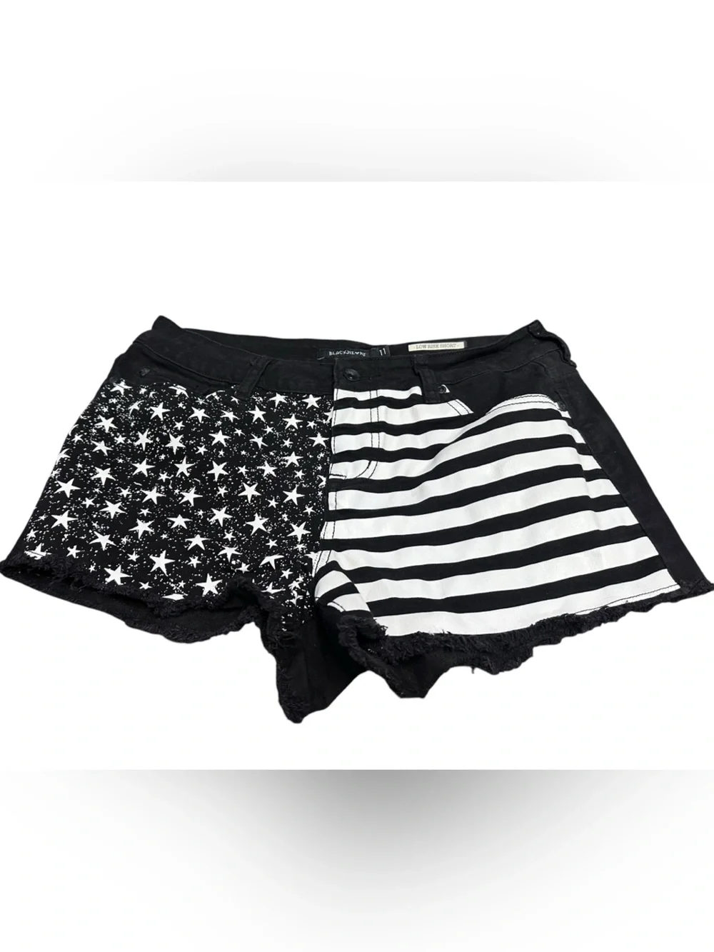 Blackheart‎ women’s American Flag Stars & Stripes Low Rise Denim Shorts Size 11